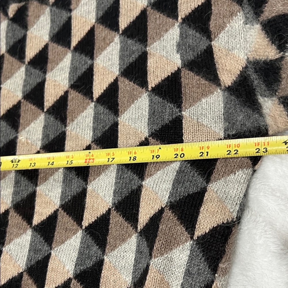 Hallet Alpaca Wool Geometric Patterned Sweater - … - image 6